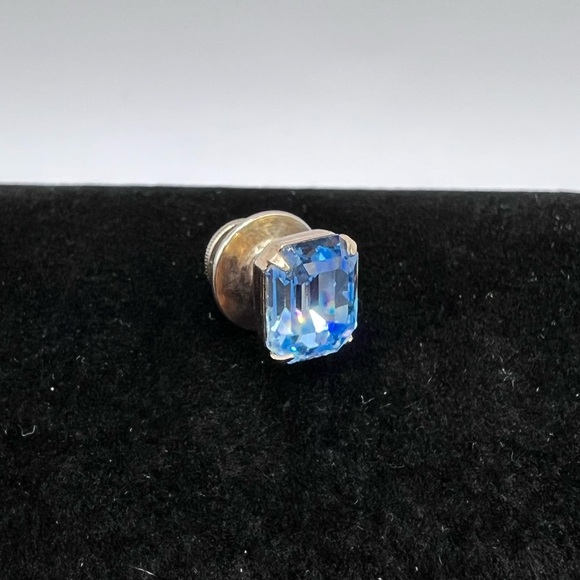 Destino Vintage Blue Stone Cuff Links with Pin - Picture 5 of 6